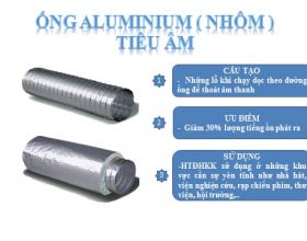 Chi tiết ống gió nhôm tiêu âm 